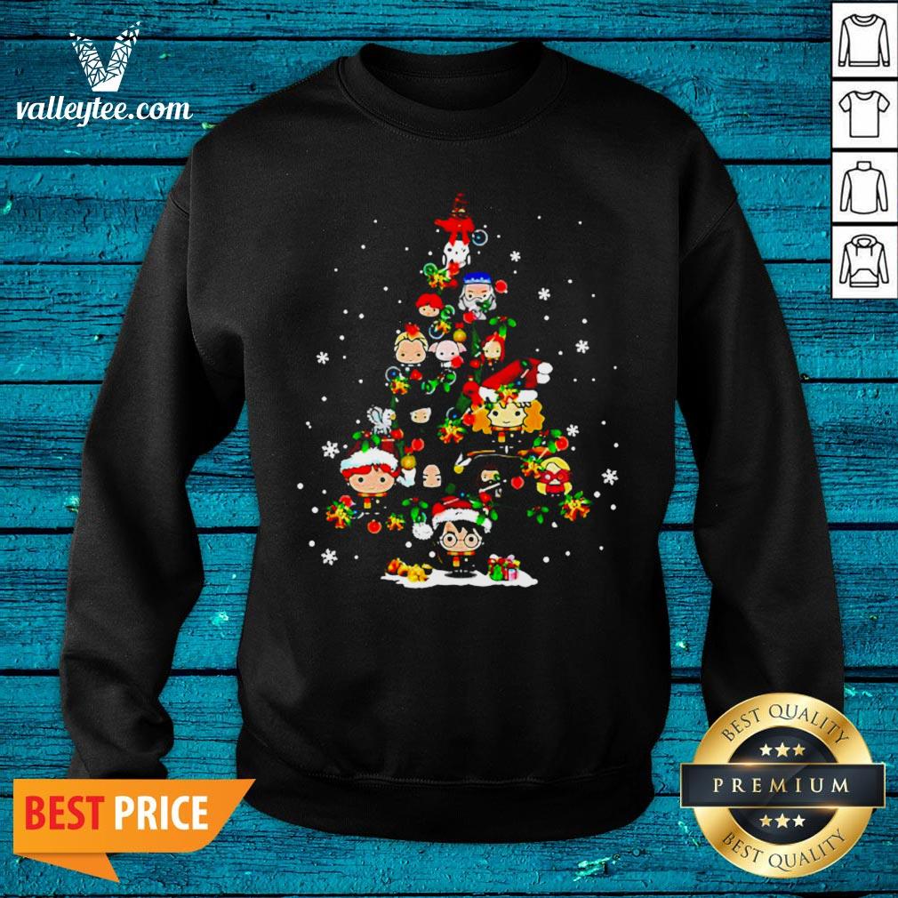 Merry Christmas Harry Potter Chibi Tree Shirt