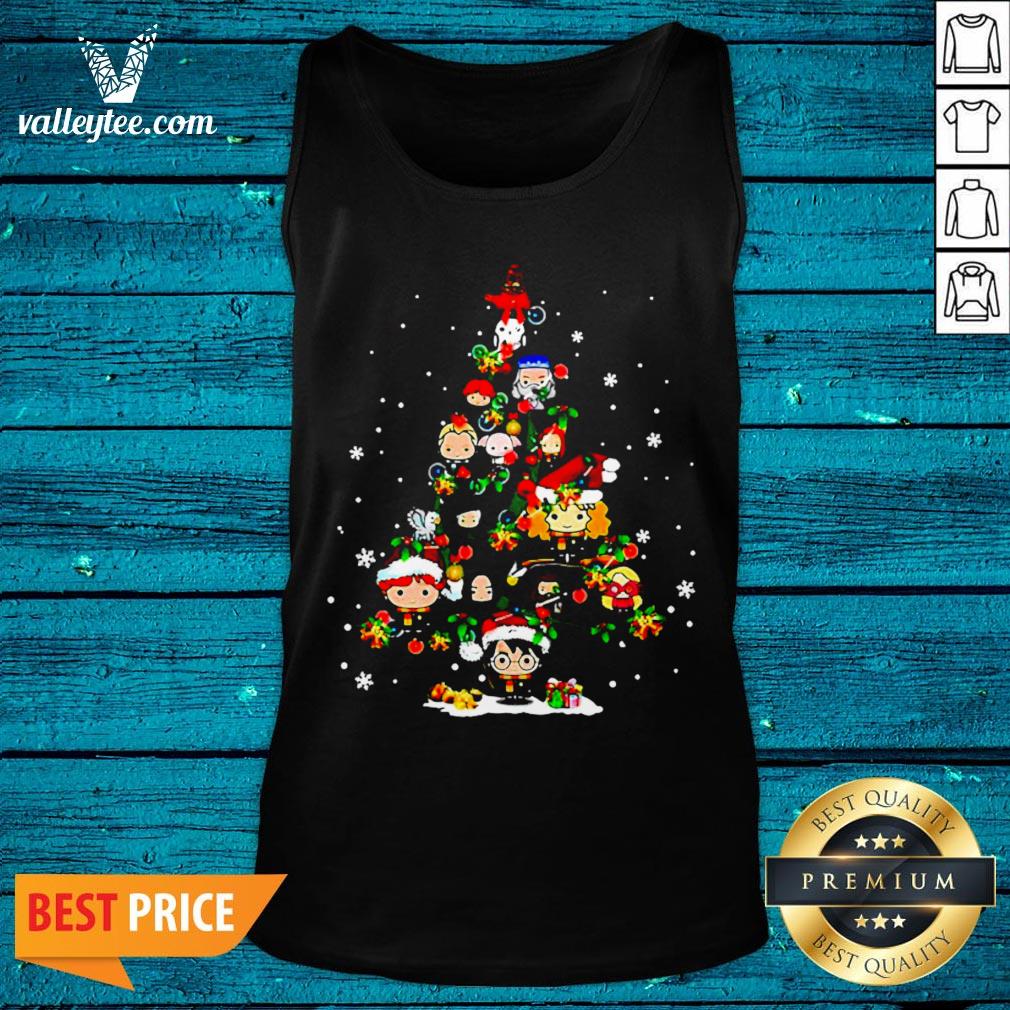 Merry Christmas Harry Potter Chibi Tree Shirt