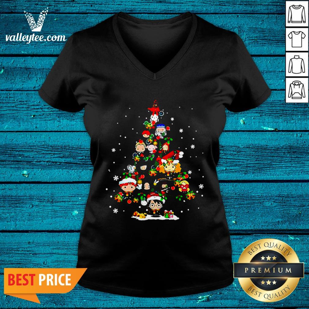 Merry Christmas Harry Potter Chibi Tree Shirt