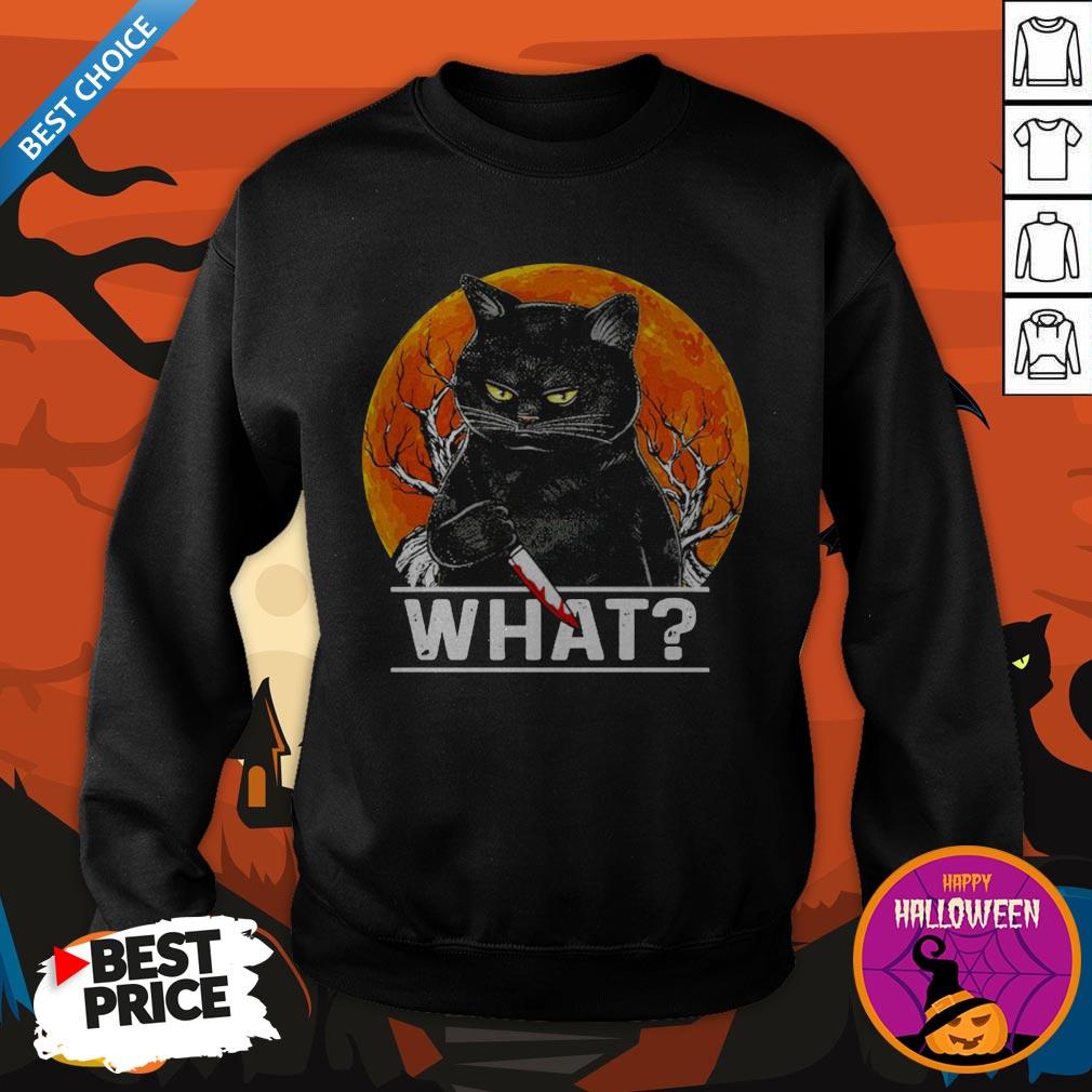 Michael Myers Black Cat Halloween What Shirt