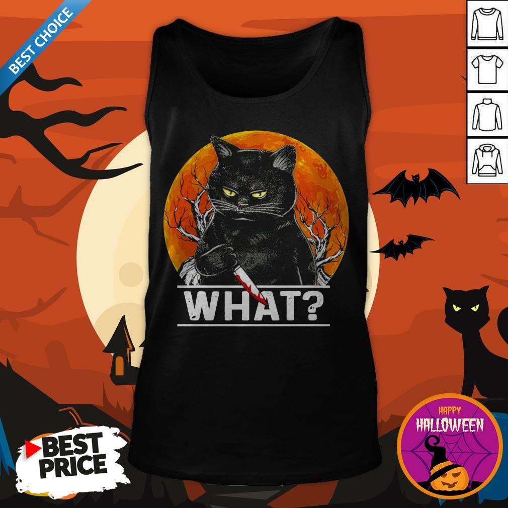Michael Myers Black Cat Halloween What Shirt