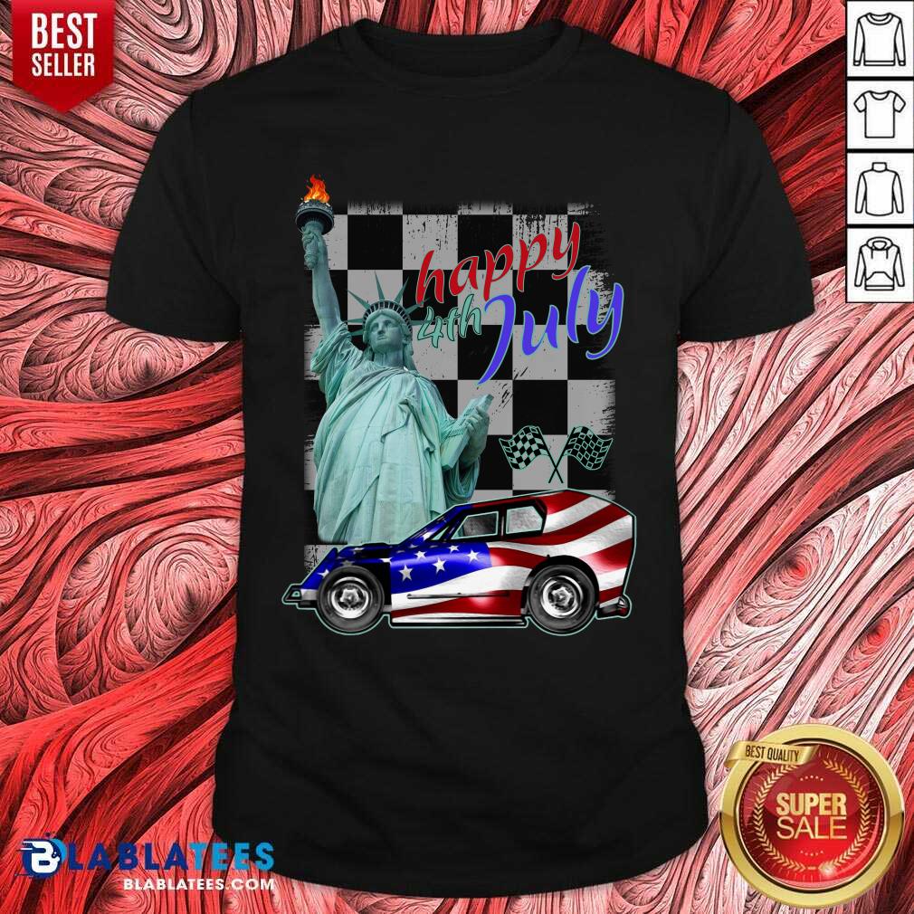 Modlite Car Liberty Happy 4th Of July Shirt