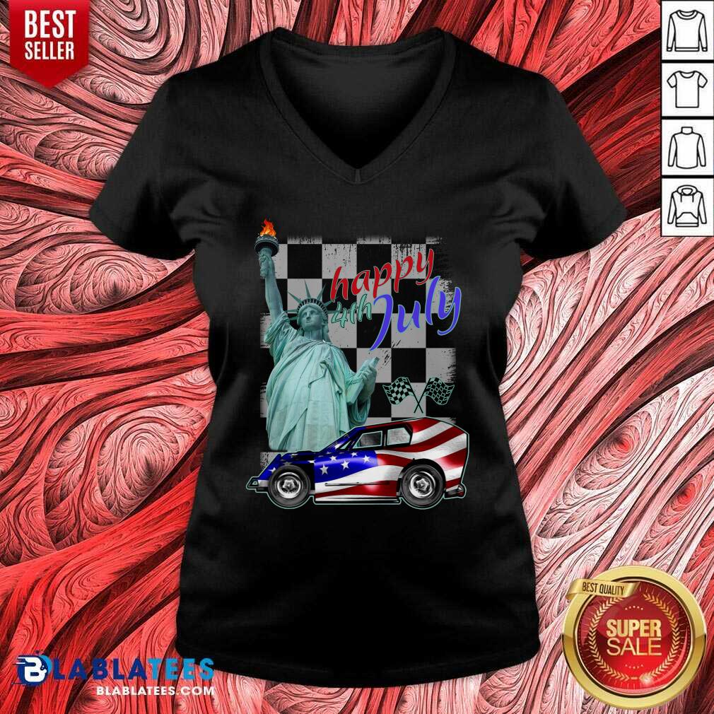 Modlite Car Liberty Happy 4th Of July Shirt
