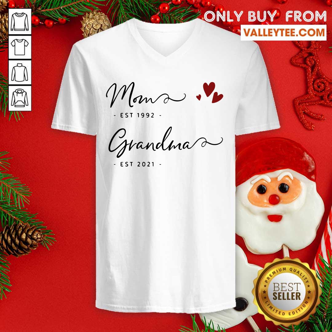 Mom Est 1992 Grandma Est 2021 Shirt