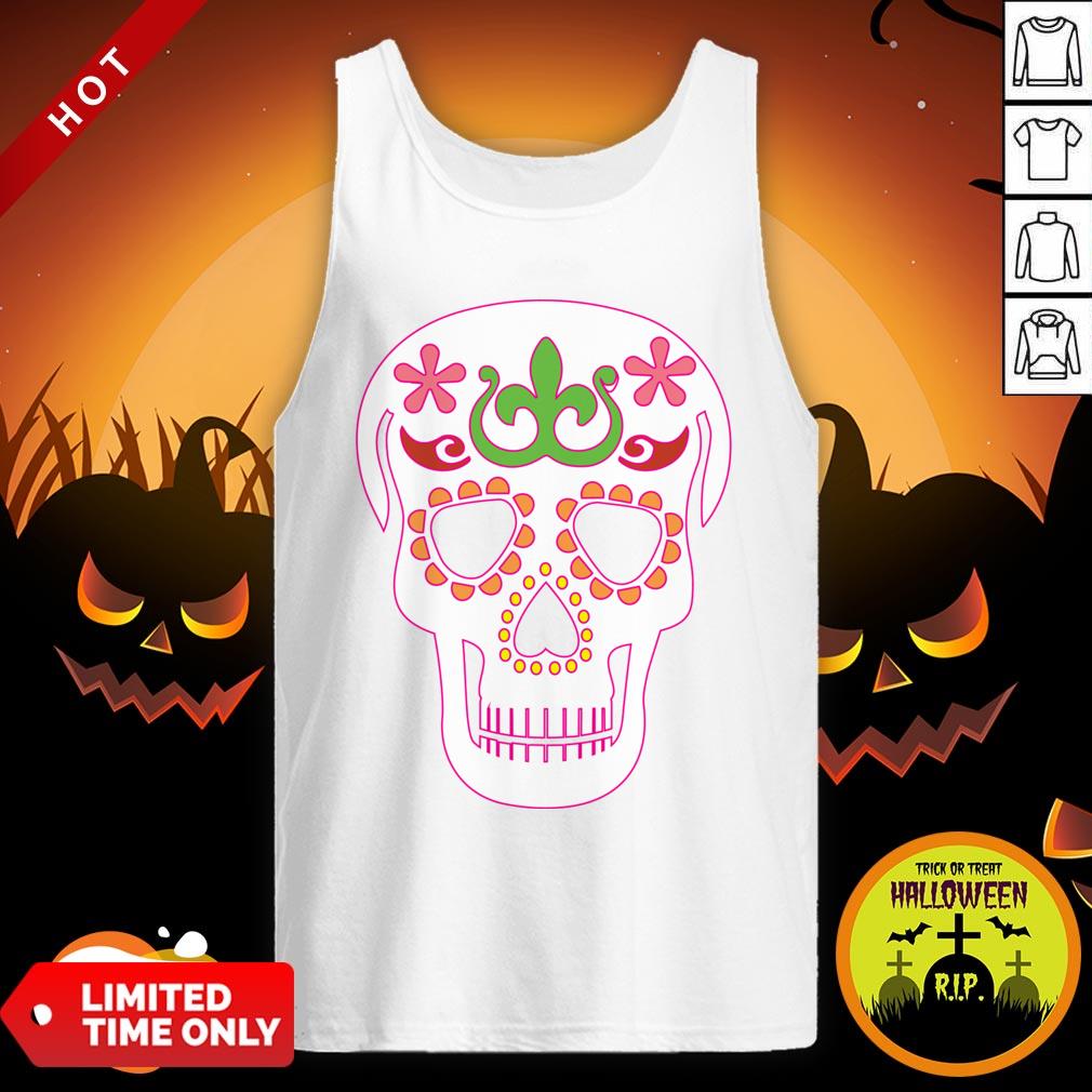 Mrs Sugar Skull Day Of The Dead Dia De Los Muertos Shirt