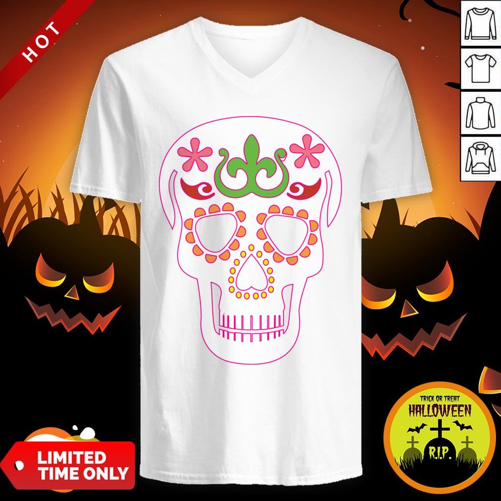 Mrs Sugar Skull Day Of The Dead Dia De Los Muertos Shirt