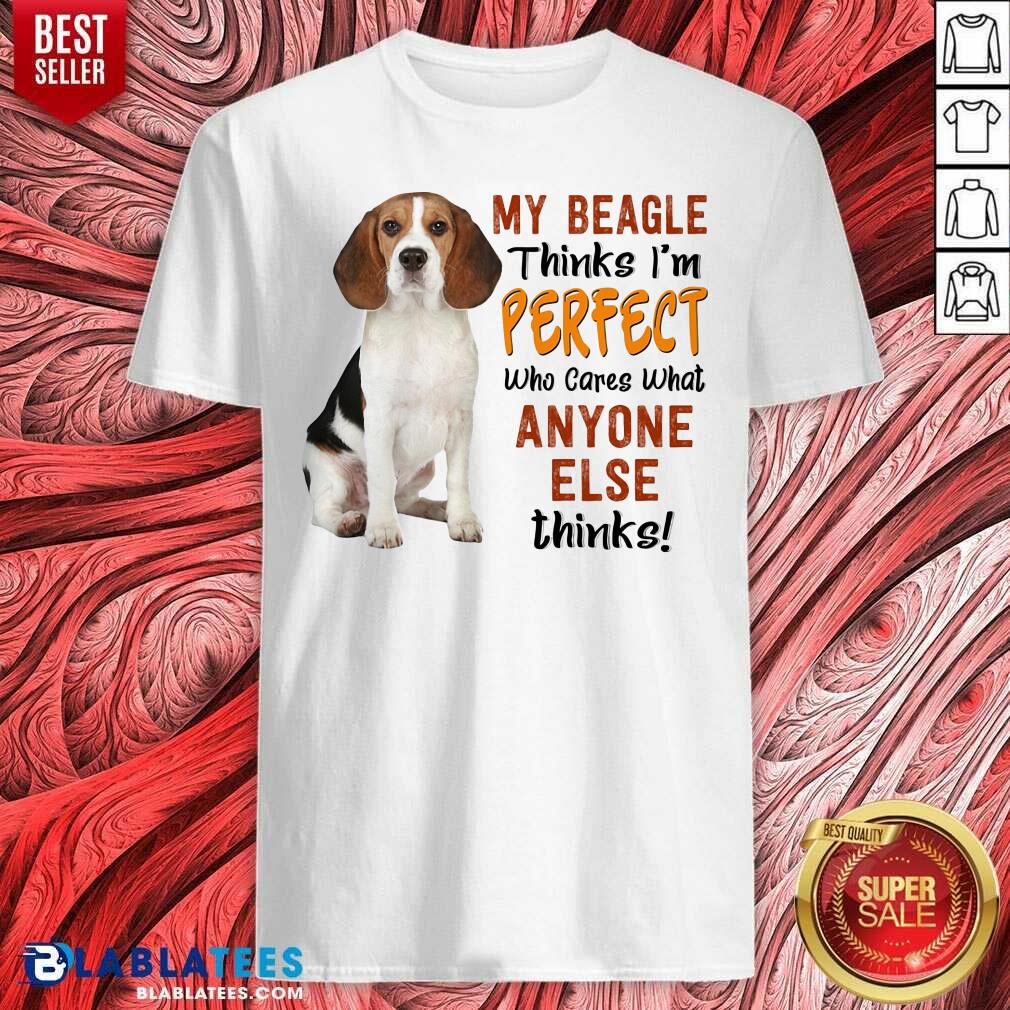 My Beagle Thinks I’m Perfect Anyone Else Thinks Shirt