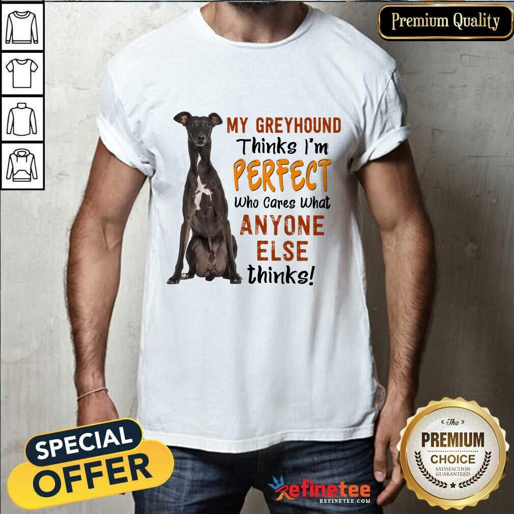 My Greyhound Thinks I'm Perfect Shirt