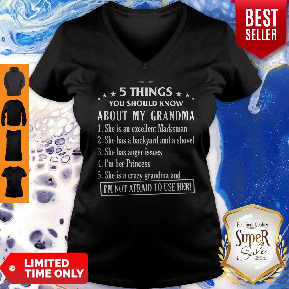 Cute 5 Things You Should Know About My Grandma Shirt