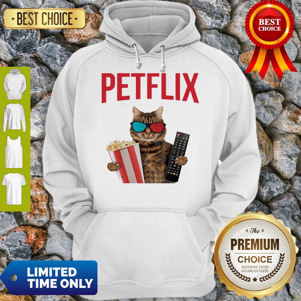 Premium Petflix Cat Popcorn And Mode Shirt