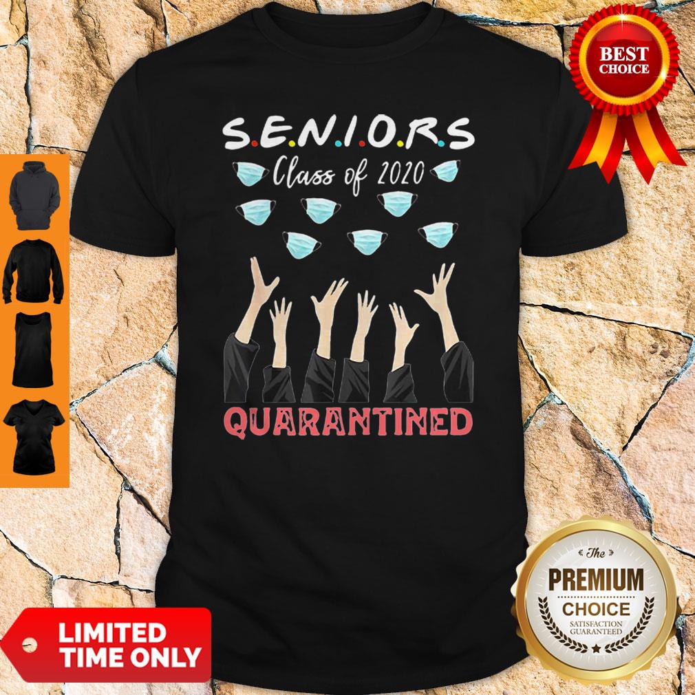 Social Distancing Senior Class Of 2020 Graduation Quarantine Shirt