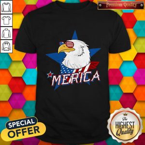 Hot Eagle Merica American Flag Shirt