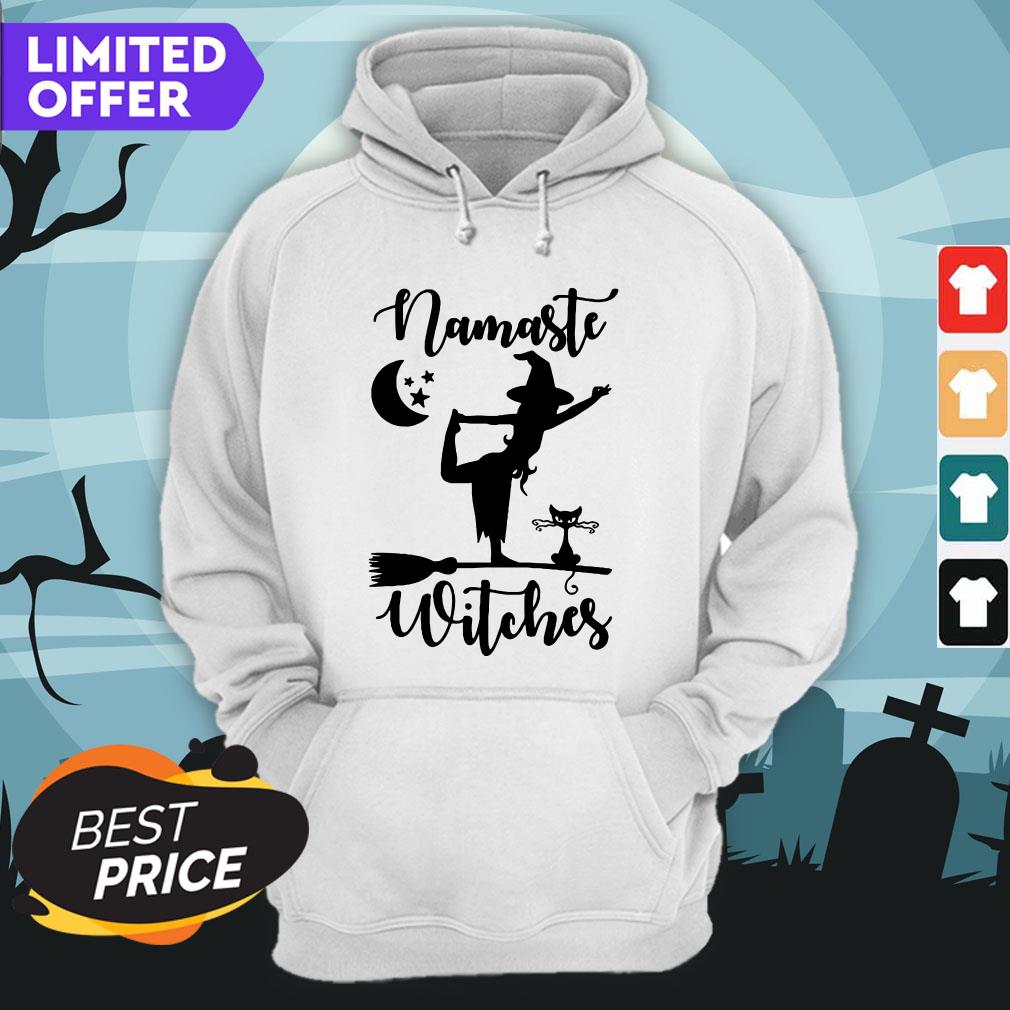 Namaste Witches Cat Halloween Shirt