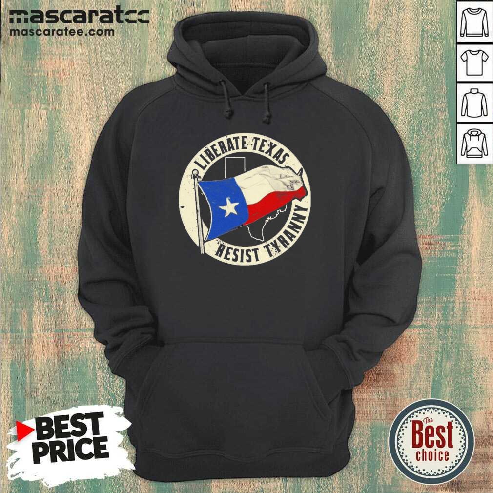 Negative Liberate Texas 5 Resist Tyranny Flag Shirt