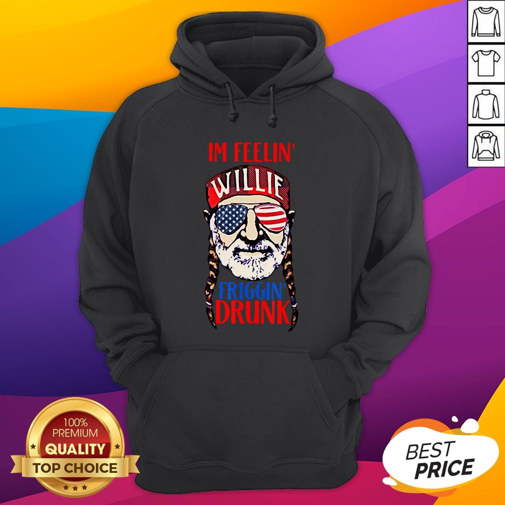 Nelson I'm Feelin Willie Friggin Drunk American Flag Shirt