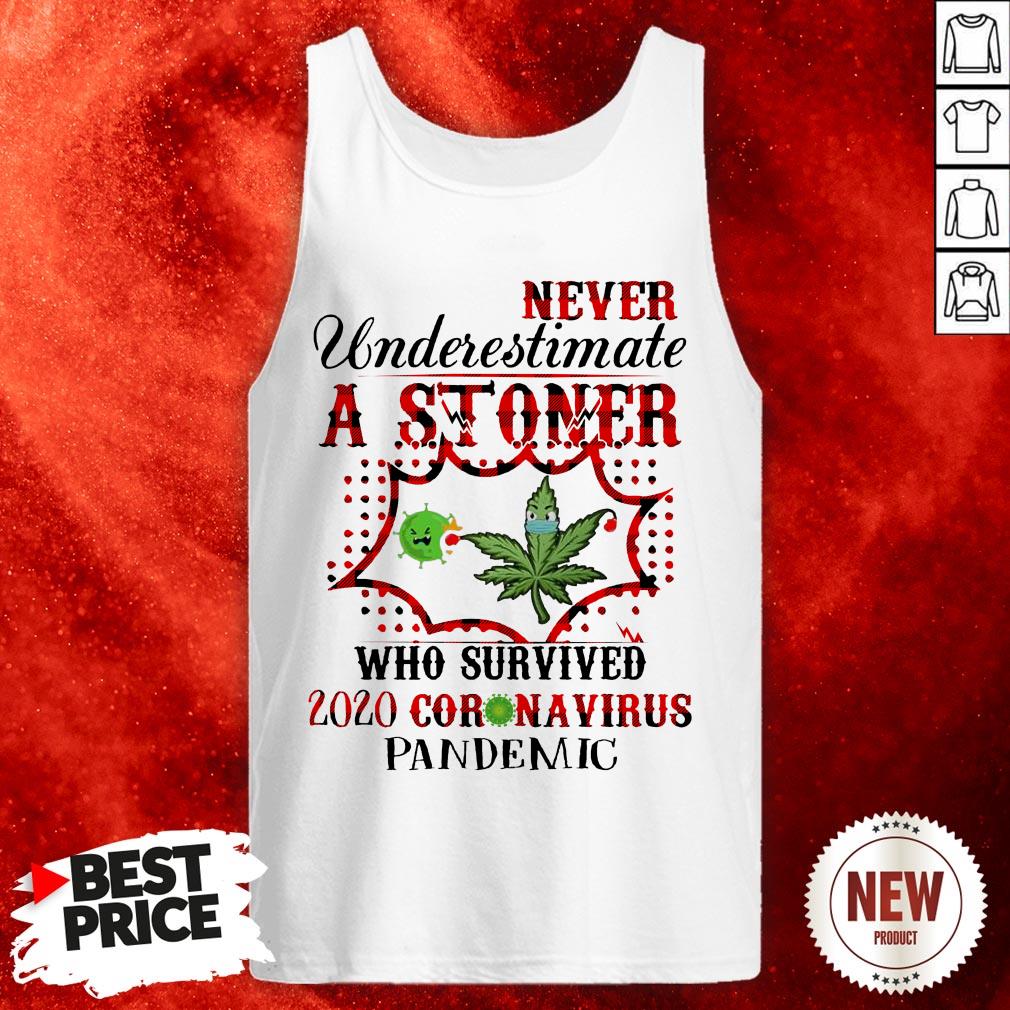 Never Underestimate A Stoner Who Survived 2020 Coronavirus Pandemic Shirt