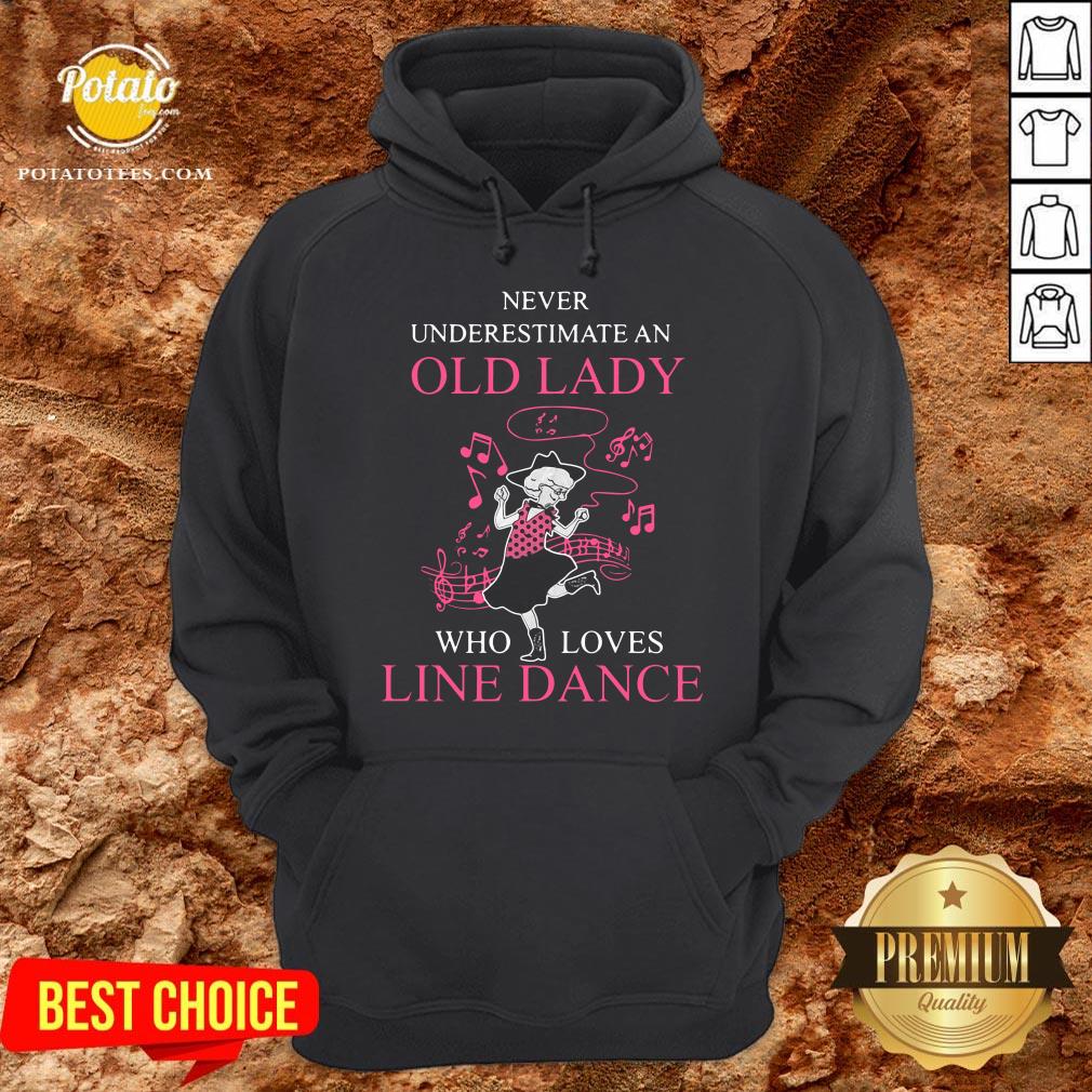 Never Underestimate Old Lady Who Loves Line Dance Shirt