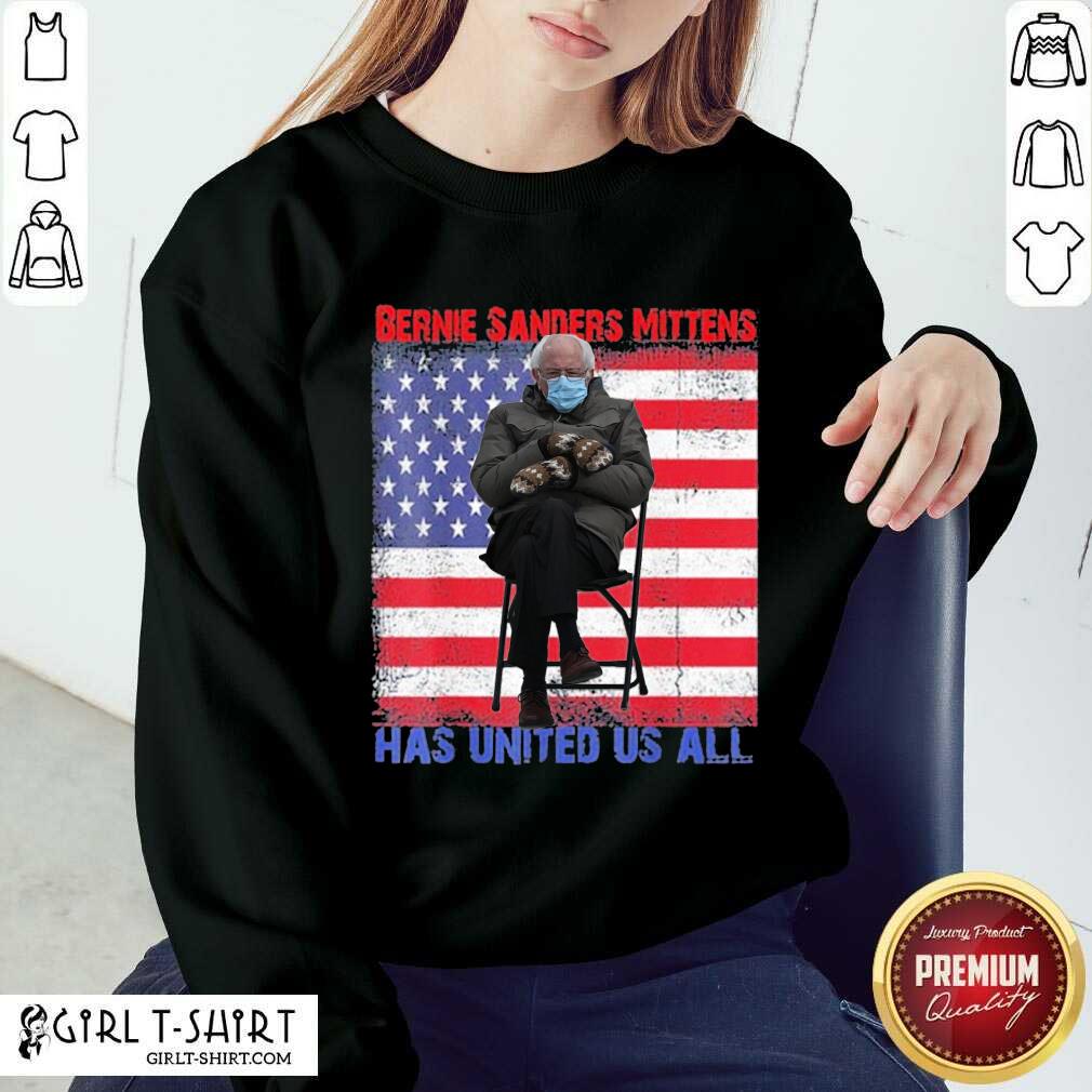 New Bernie Sanders Mittens Sitting Inauguration USA Flag Shirt