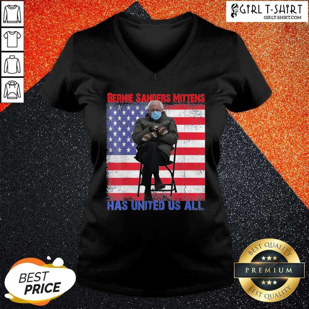 New Bernie Sanders Mittens Sitting Inauguration USA Flag Shirt