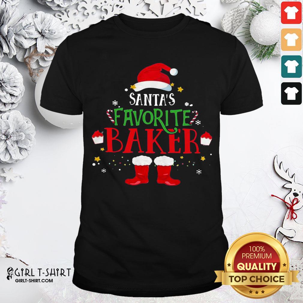 New Santa’s Favorite Baker Merry Christmas Shirt