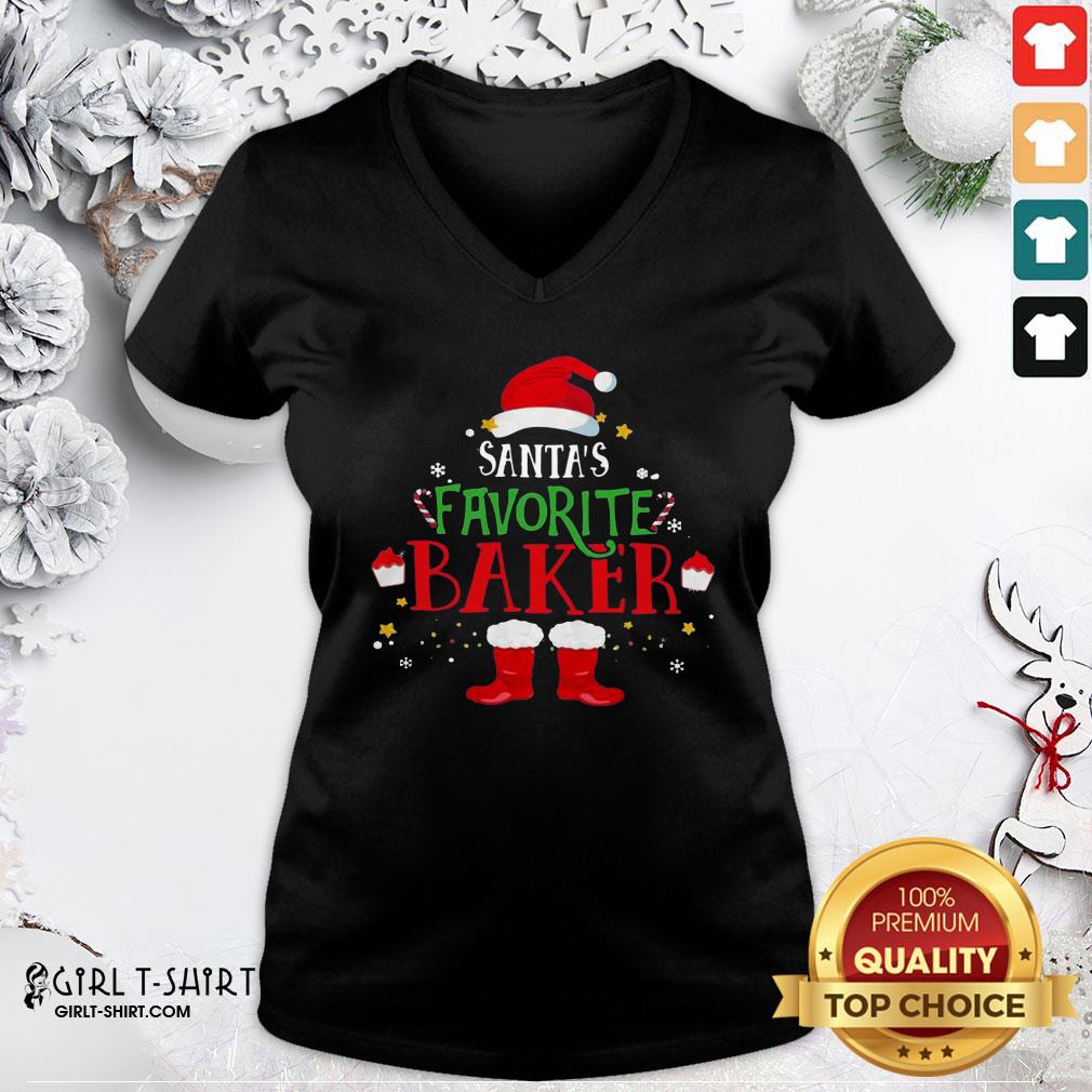 New Santa’s Favorite Baker Merry Christmas Shirt