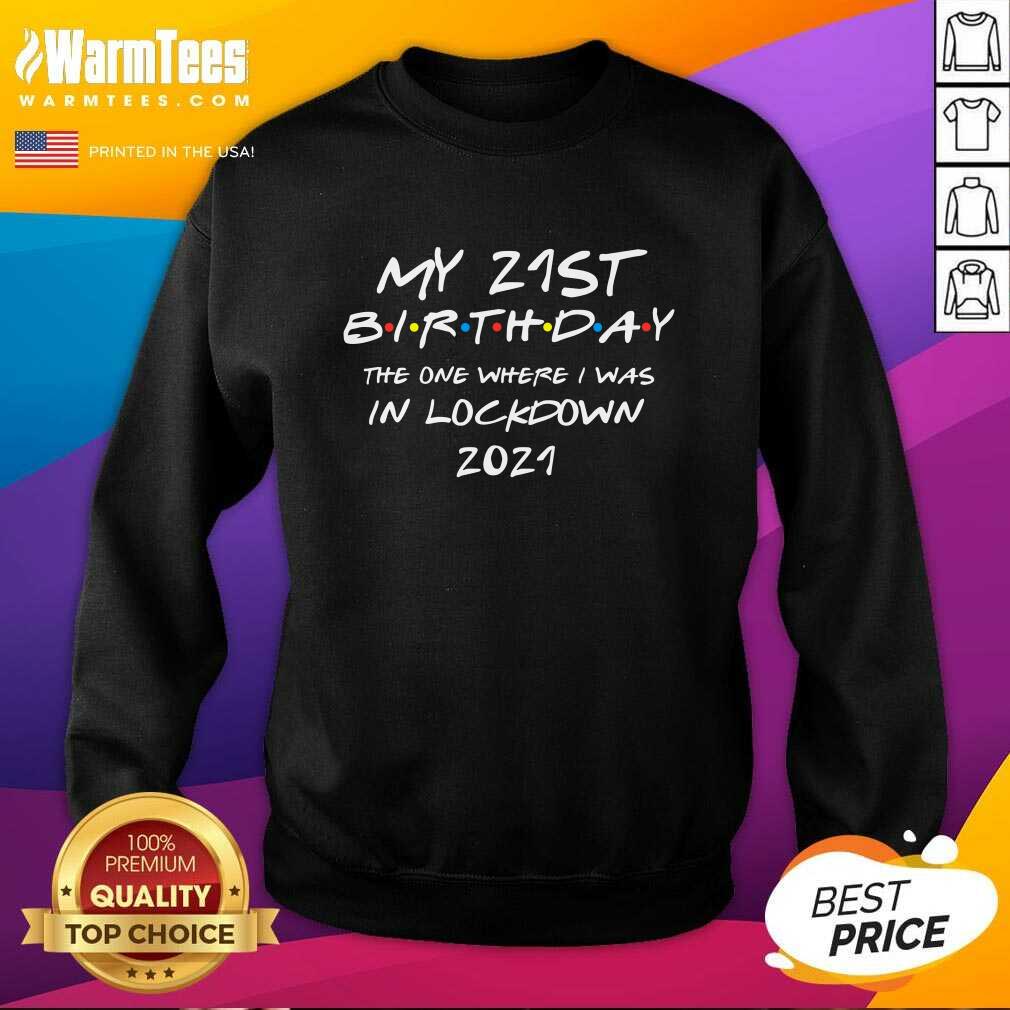 Nice 2021 My 21st Birthday The One Where I Was Celebrating Shirt
