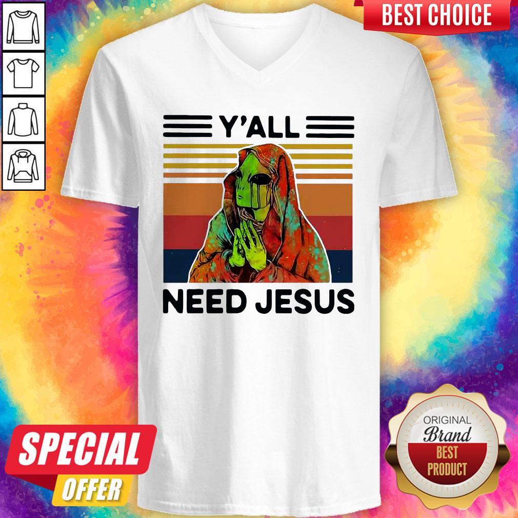 Nice Alien Y’all Need Jesus Vintage Shirt