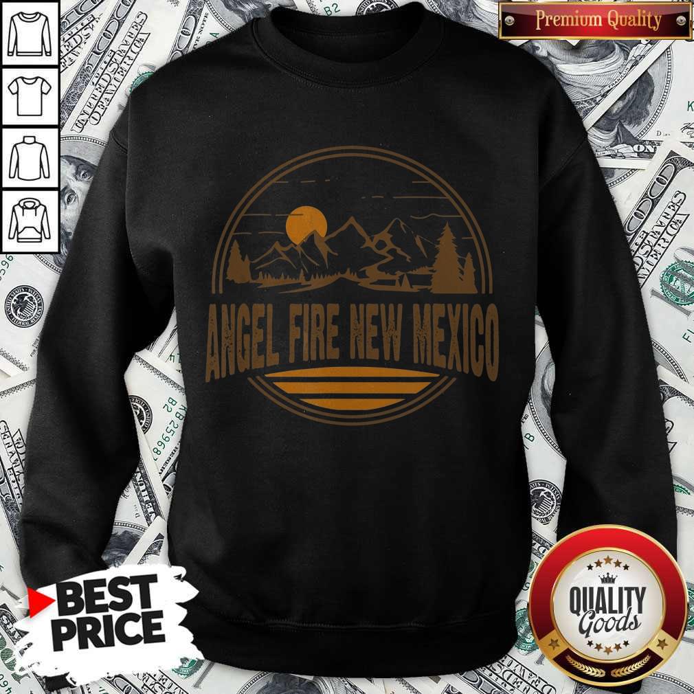 Nice Angel Fire New Mexico Mountain Print Shirt