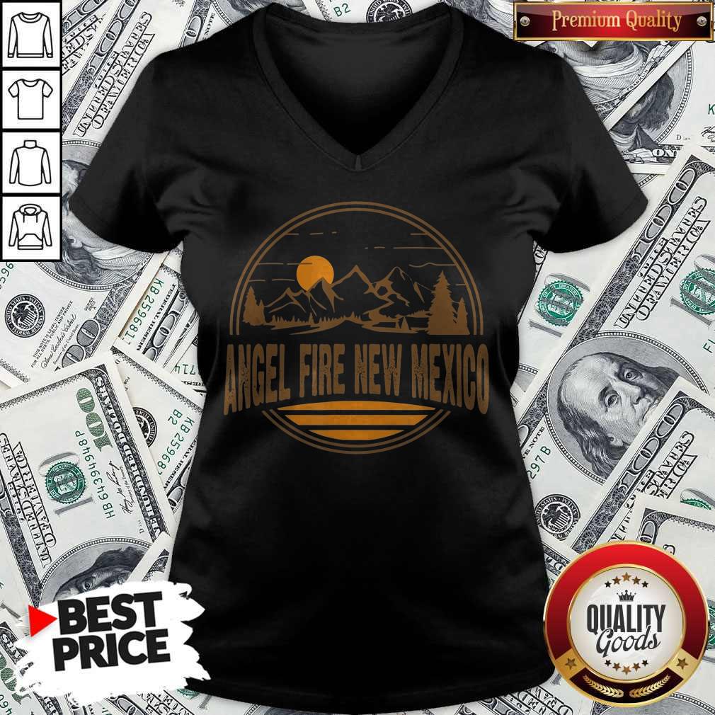 Nice Angel Fire New Mexico Mountain Print Shirt