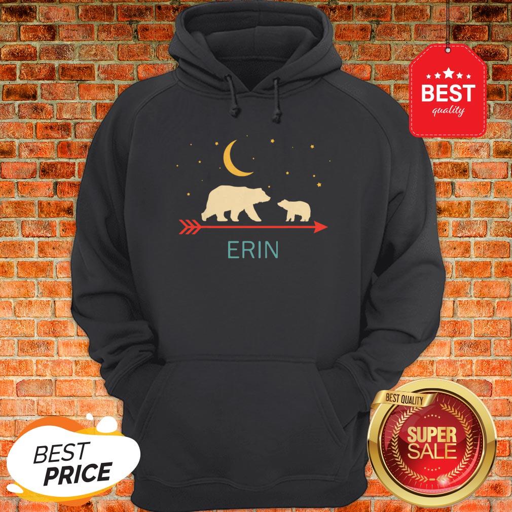 Nice Awesome Erin Name Gift Personalized Mama Bear With 1 Cub Shirt