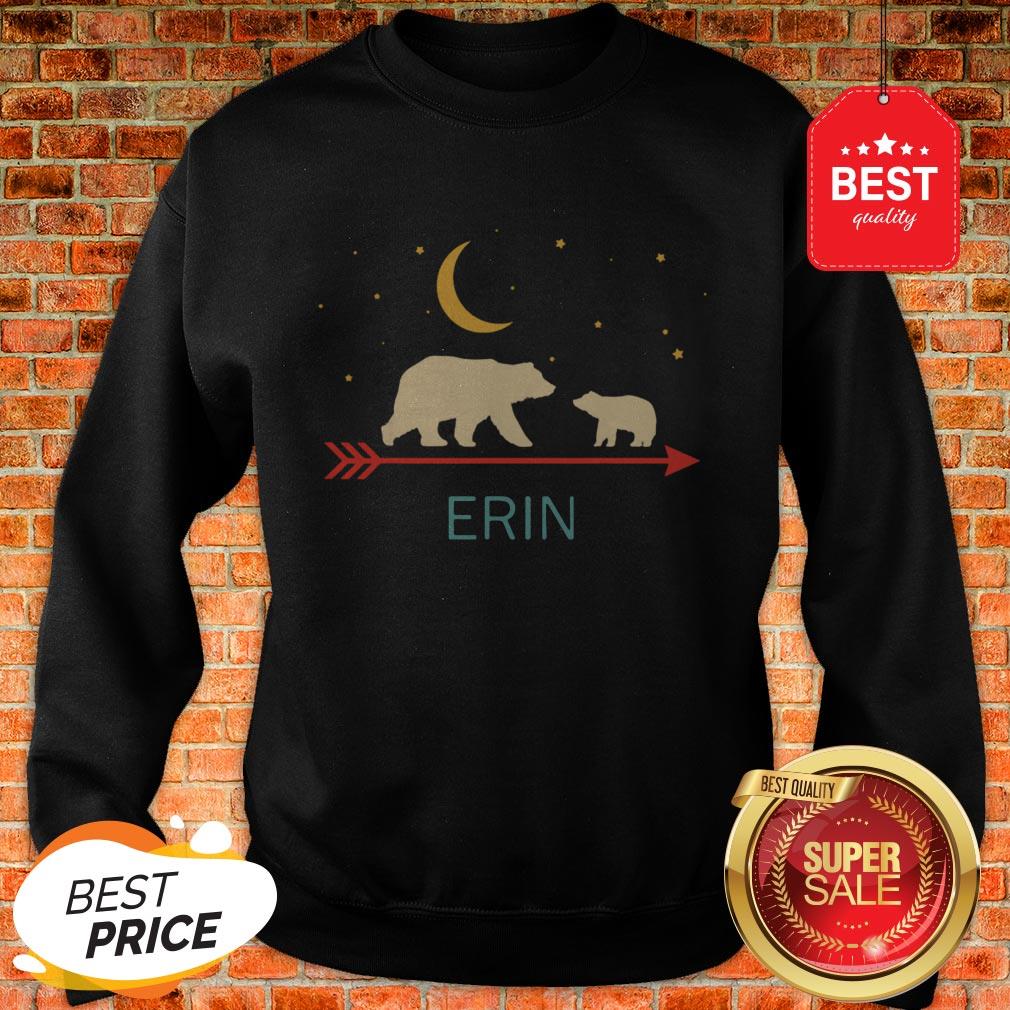 Nice Awesome Erin Name Gift Personalized Mama Bear With 1 Cub Shirt