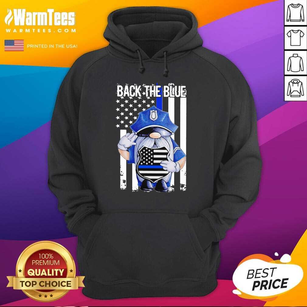 Nice Back The Blue Drawf American Flag Shirt