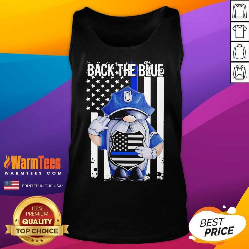 Nice Back The Blue Drawf American Flag Shirt