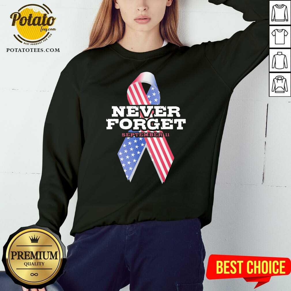 Nice Breast Cancer American Never Forget September 11 Shirt