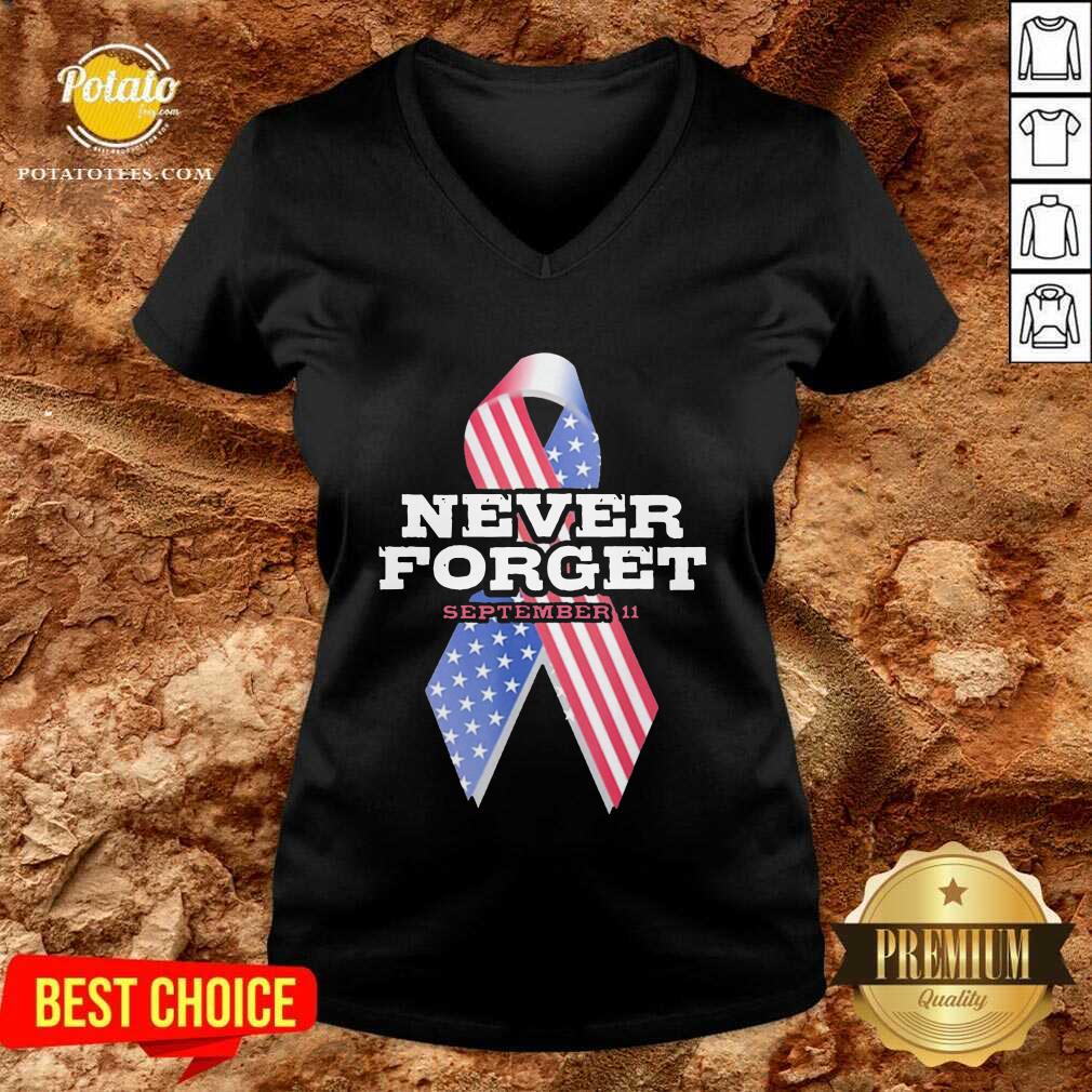 Nice Breast Cancer American Never Forget September 11 Shirt