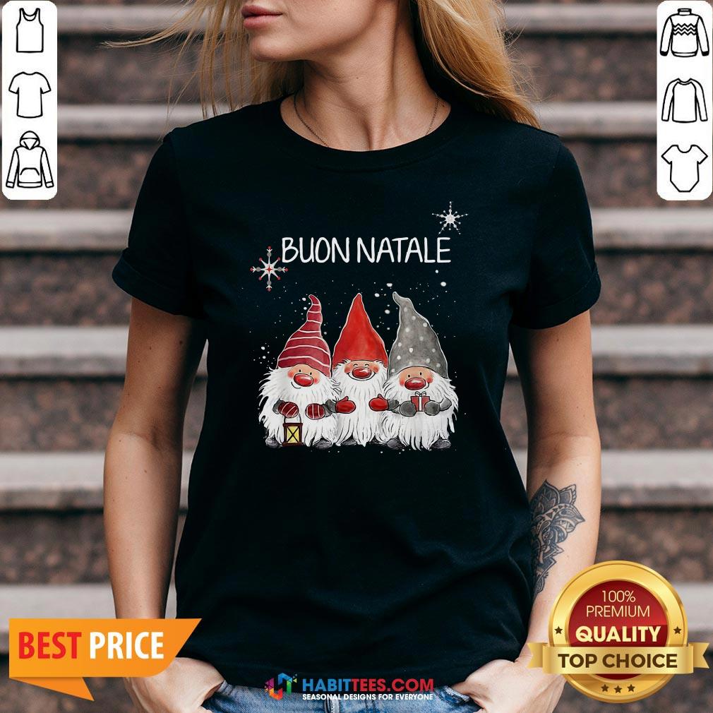 Nice Buon Natale Gnomes Christmas Shirt