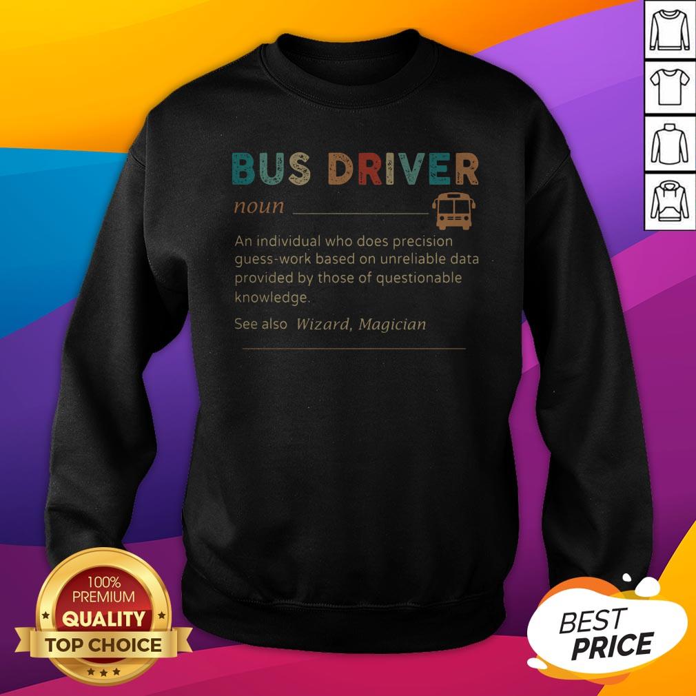 Nice Bus Driver Noun See Also Wizard Magician Shirt
