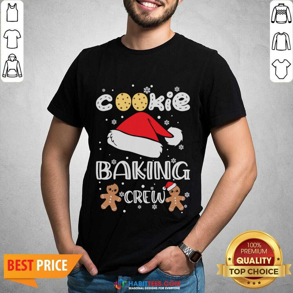 Nice Cookie Baking Crew Santa Christmas Shirt