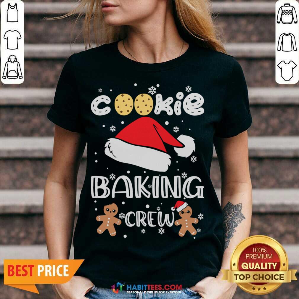 Nice Cookie Baking Crew Santa Christmas Shirt