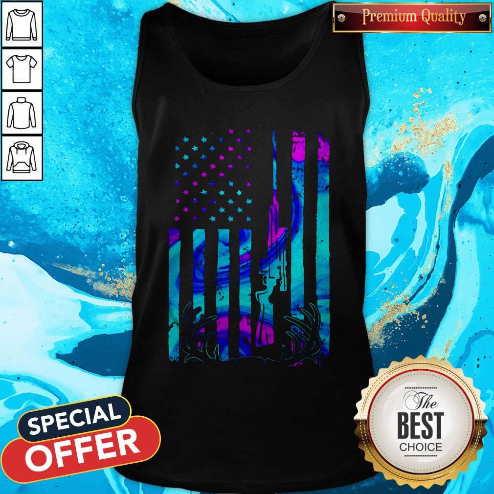 Nice Deer American Flag Independence Day Shirt