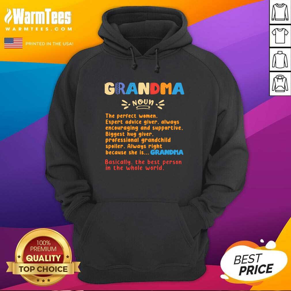 Nice Definition Of A Grandma Ladies Shirt