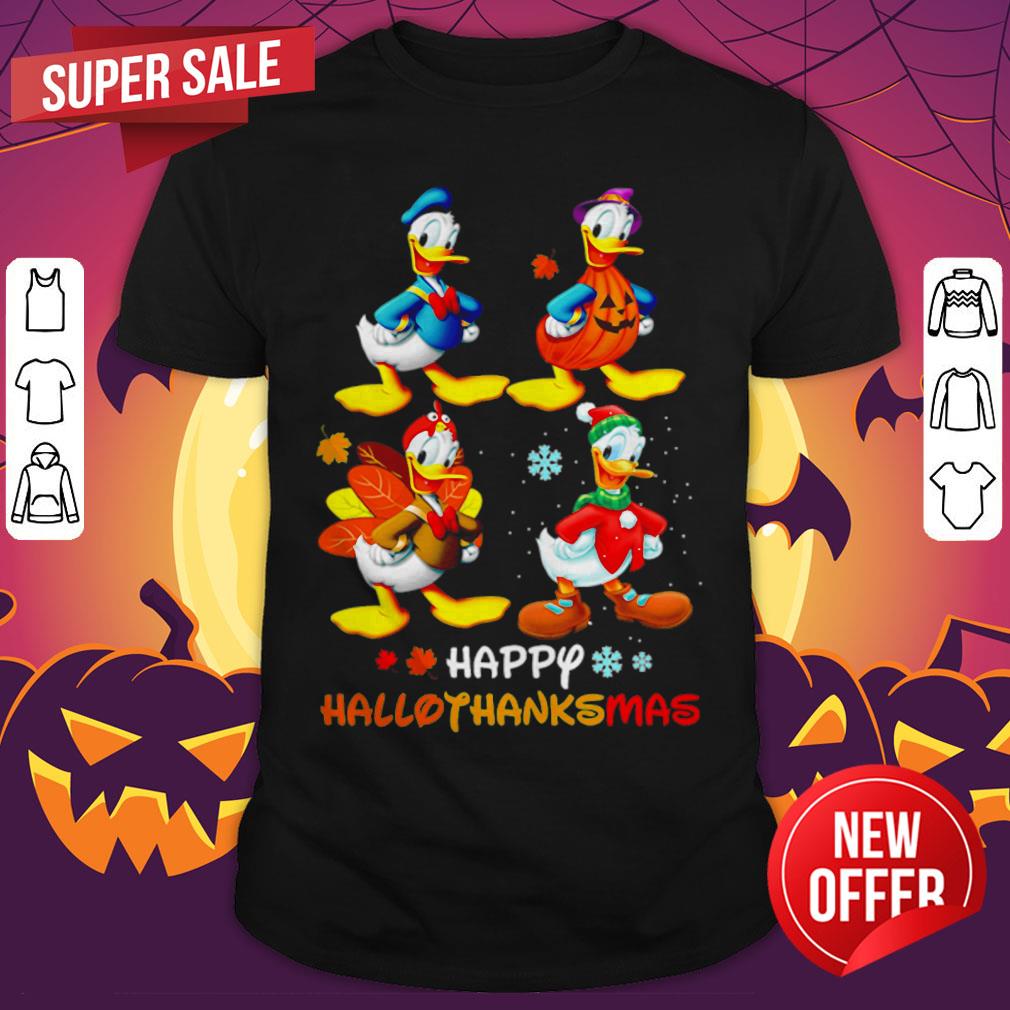 Nice Donald Duck Happy Hallothanksmas Shirt