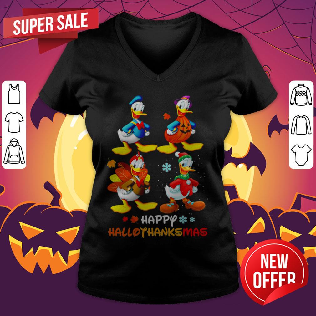 Nice Donald Duck Happy Hallothanksmas Shirt