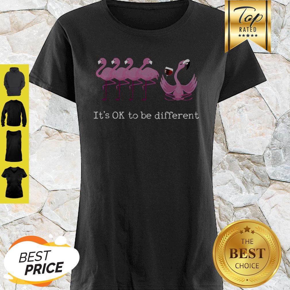 Nice Flamingo It’s Ok To Be Different Shirt