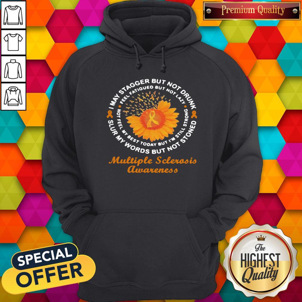 Nice Flower And Cancer Awareness Multiple Sclerosis Awareness Shirt