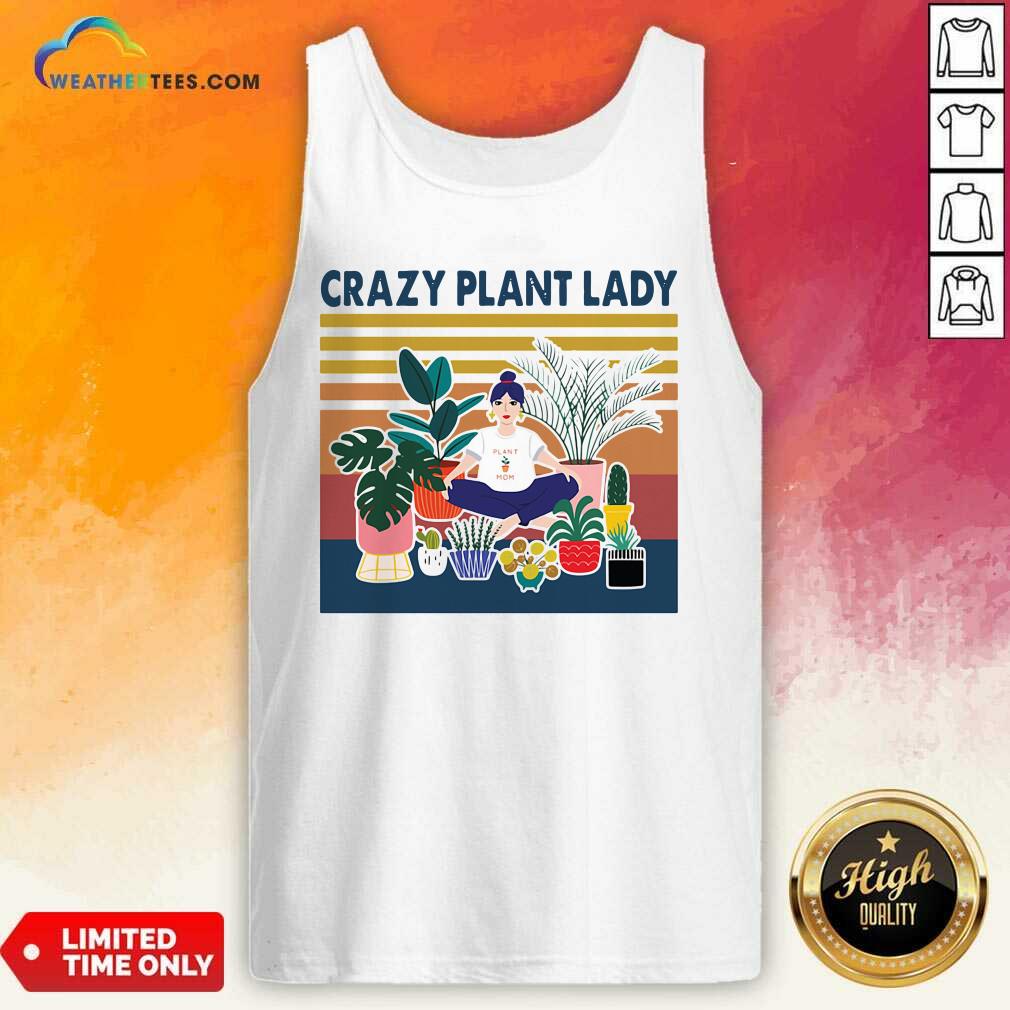 Nice Garden Crazy Plant Lady Vintage Retro Shirt