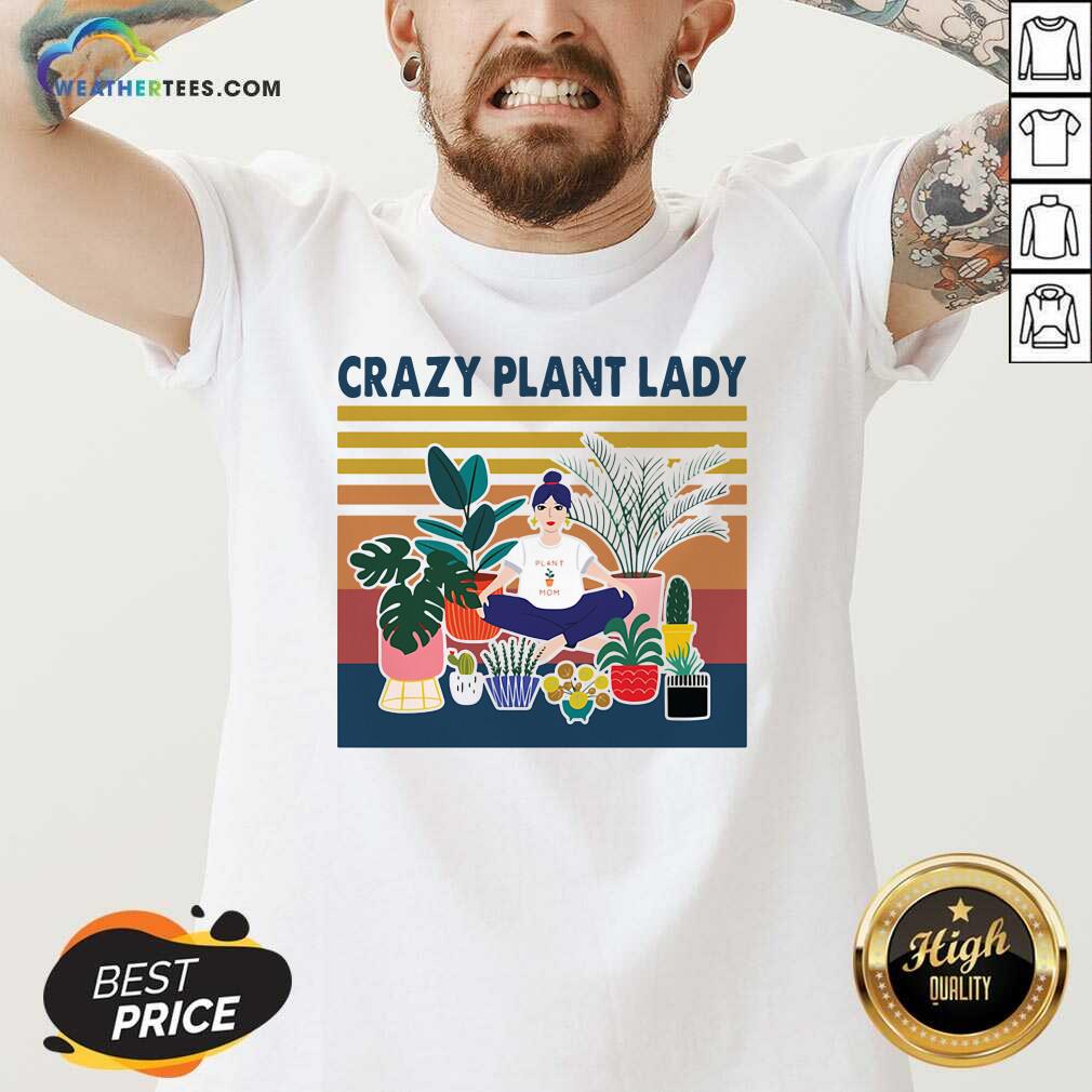 Nice Garden Crazy Plant Lady Vintage Retro Shirt