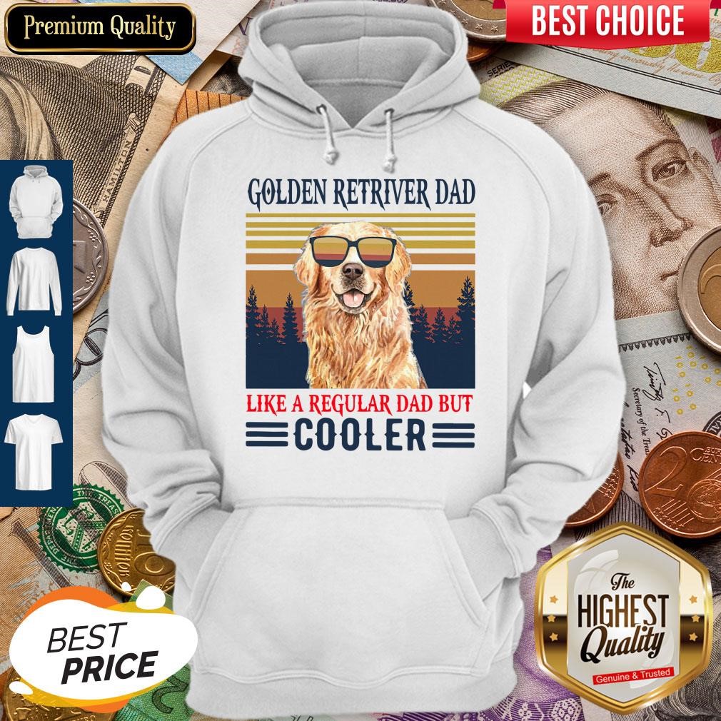 Nice Golden Retriever Dad Like A Regular Dad But Cooler Vintage Shirt