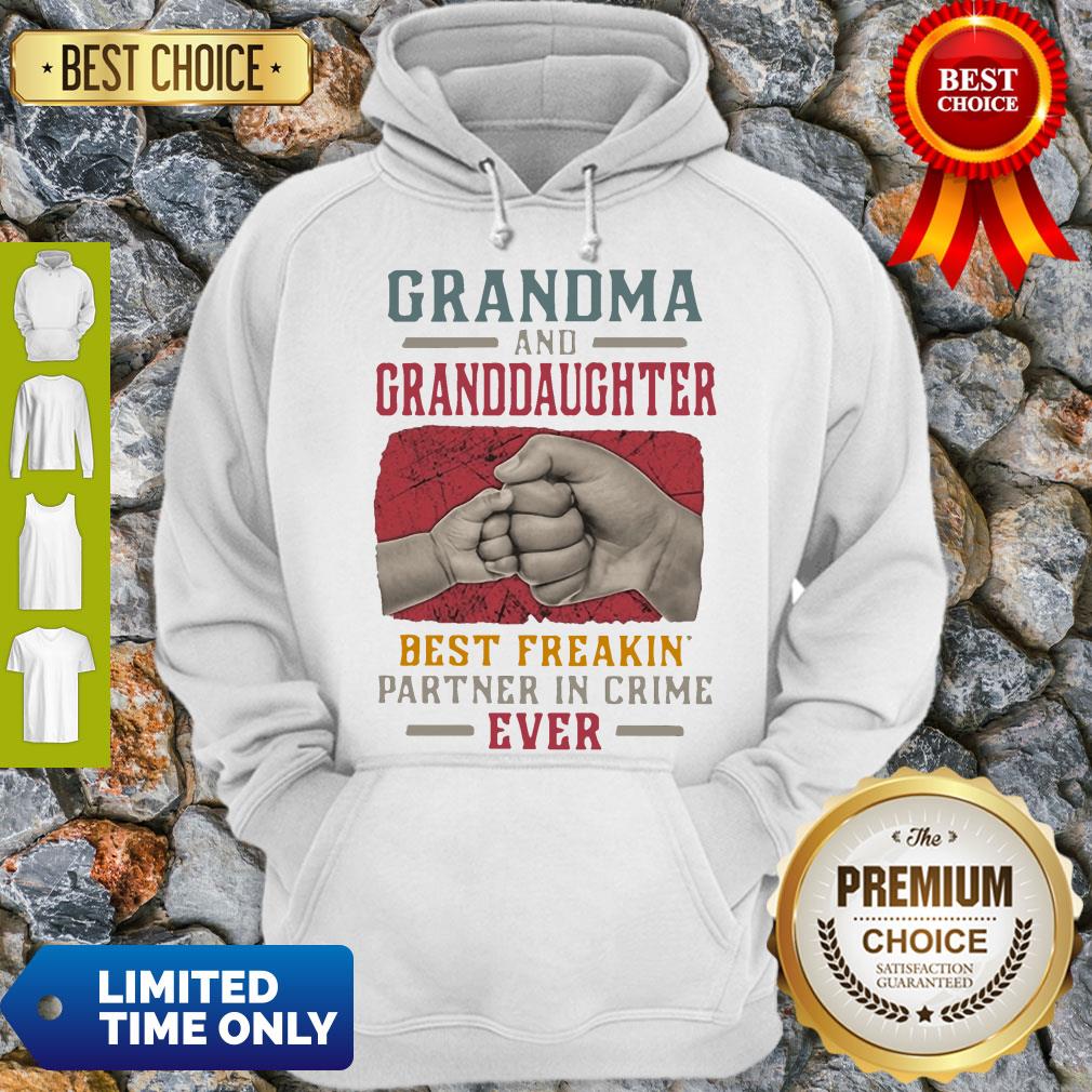Nice Grandma And Grand Daughter Best Freakin Partner In Crime Vintage Shirt