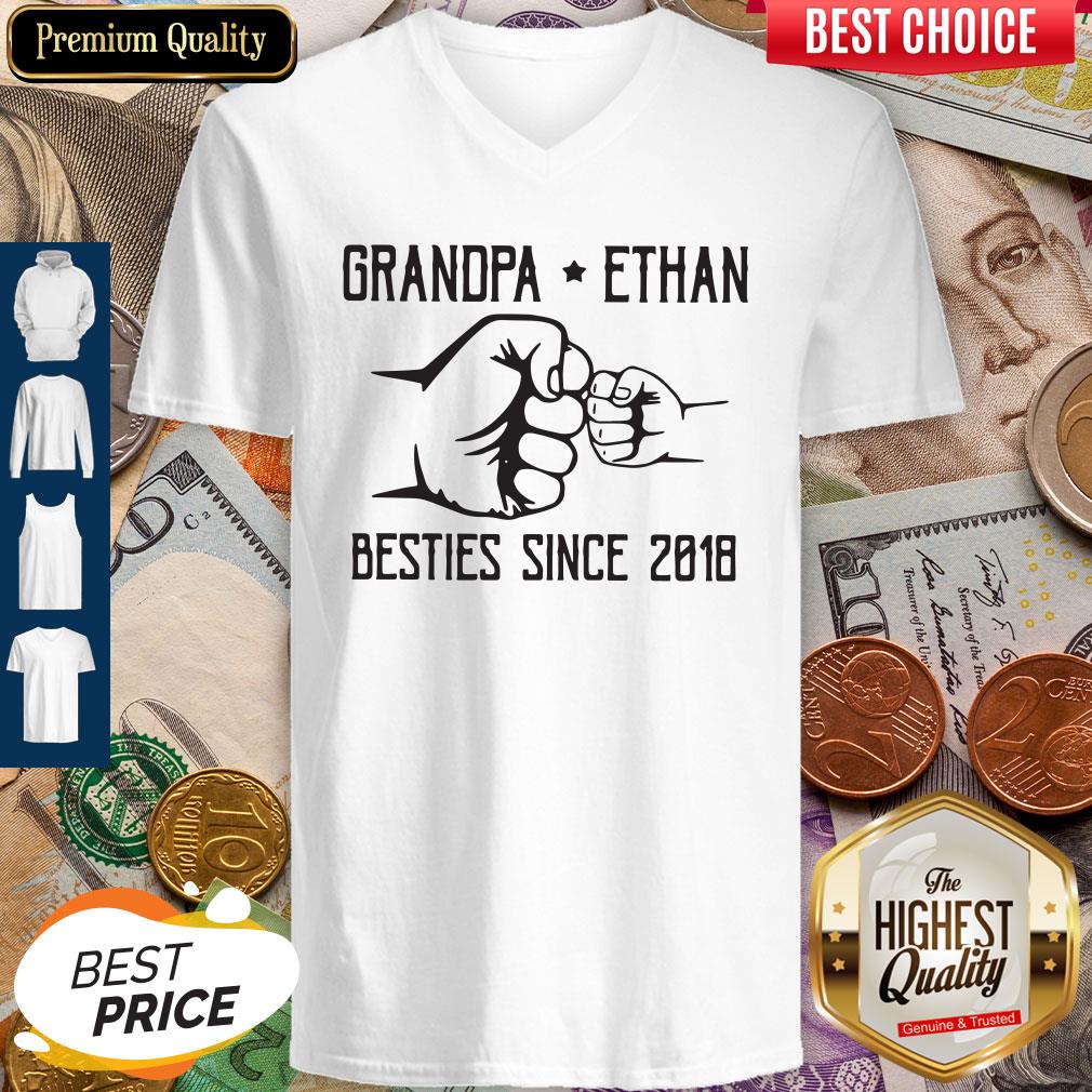 Nice Grandpa Ethan Besties Since 2018 Vintage Shirt